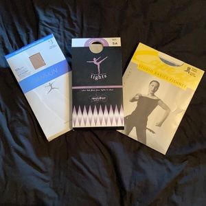 Dance wear tights and fishnet stockings